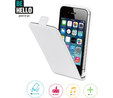 BeHello iPhone 4 / 4S Flip Case White