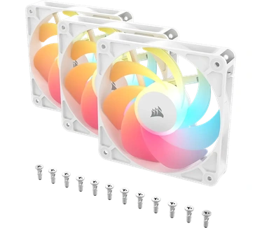 Corsair RS120-R ARGB, 120 mm ARGB Fan, Triple Pack, Wit, 120mm