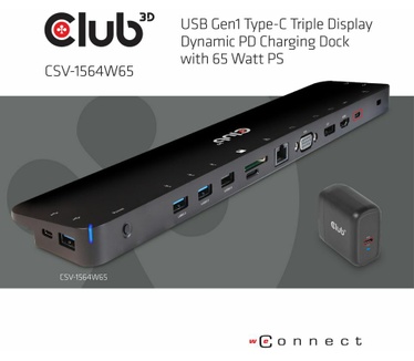 Club 3D CSV-1564W65 USB C