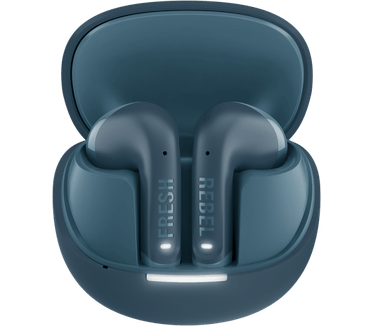 Hama Fresh 'n Rebel Twins Core 2 - Draadloze oordopjes - Bluetooth oortjes met 40 uur speeltijd - Met Microfoon en App - Steel Blue Groen