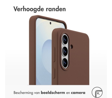 Accezz Liquid Silicone Backcover met MagSafe Samsung Galaxy S26 - New Tea Brown