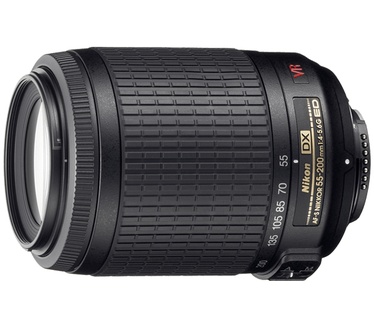Nikon D3000 + AF-S DX NIKKOR 18-55mm G VR + AF-S DX 55-200mm VR Zwart