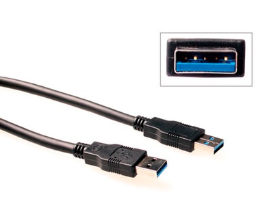 ACT USB 3.0 aansluitkabel USB A male - USB A male