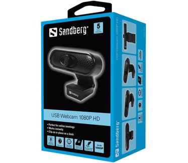 Sandberg USB Webcam 1080P HD