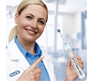 Oral-B Genius 8200W Silver Elektrische Tandenborstel Powered By Braun