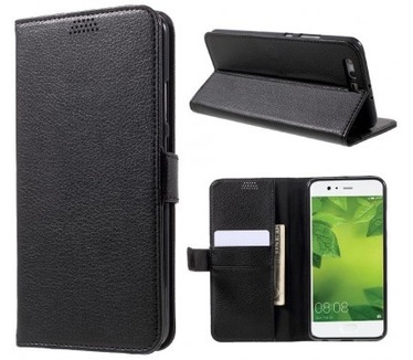 qMust Huawei P10 Plus Wallet Hoesje Zwart