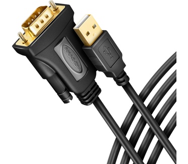 Axagon ADS-1PQN USB-A 2.0 - serial RS-232 DB9-M FTDI adapter cable 1.5m - Adapter - Digital/Daten