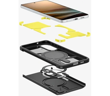 Spigen Galaxy S25 Edge Case Tough Armor AI (MagFit) Zwart
