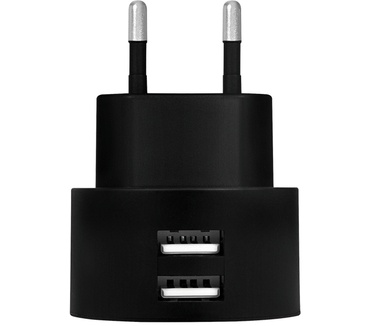 LogiLink USB socket adapter, 2x USB-port for Fast Charging, 10.5W