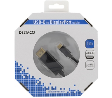 Deltaco USBC-DP100-K