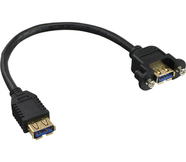 InLine USB A/USB A F/F 0.2m