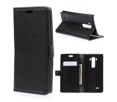 qMust LG G Flex 2 Wallet Case - hoesje met stand - zwart