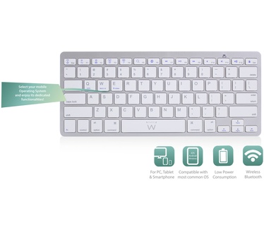 Ewent EW3168 Ultra-slim Bluetooth Keyboard - BE layout (Azerty)
