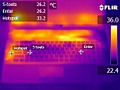 XNotebook Titan SA17 warmtebeelden 3DMark