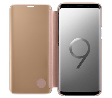 Samsung Galaxy S9 Clear-View Standing Cover  Rosé Goud