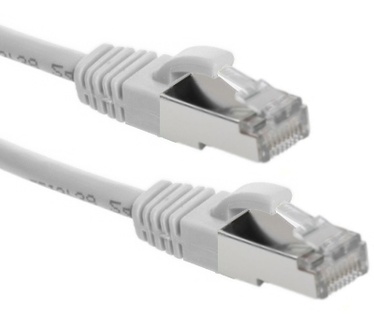 Eeconn Cat.6 S/FTP Patchkabel, AWG26, LSZH, Lichtgrijs, 15m