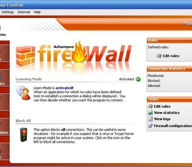 Ashampoo FireWall screenshot (resized)