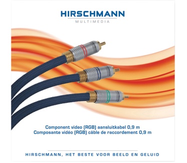 Hirschmann Component video cabel, 0.9m