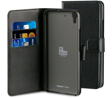 BeHello Huawei Ascend Y6 Wallet Case Black