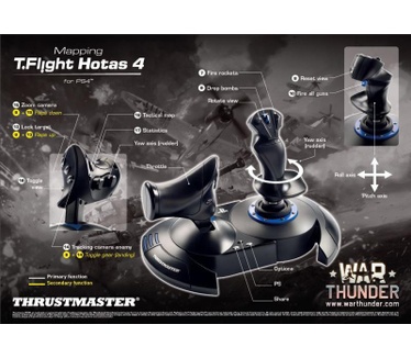 Thrustmaster T-Flight Hotas 4 War Thunder Starter Pack Zwart