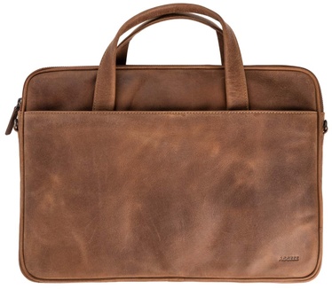 Accezz Leather Laptop schoudertas
