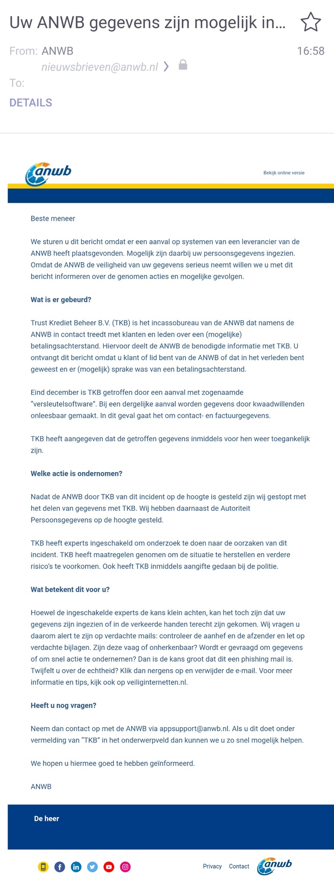 ANWB datalek
