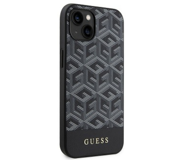 Guess G-Cube MagSafe Back Case - Apple iPhone 13 (6.1") - Zwart Zwart