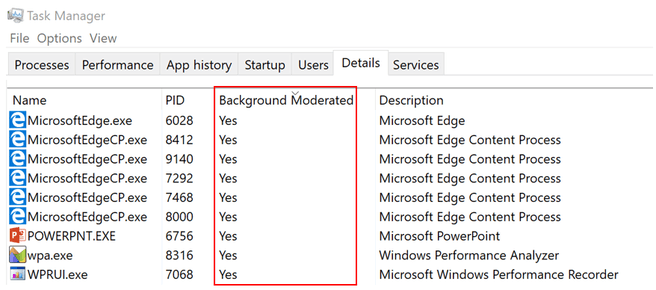 Microsoft Power Throttling