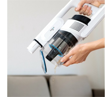 hoogo S3 2-in-1 Steelstofzuiger SC302 - 300 W - 50 min./200 m² - HEPA 13 - Anti-Hair-Wrap - LED verlichting - Draadloos zonder zak - Turbostand - Verwisselbare accu - incl. Accessoire set