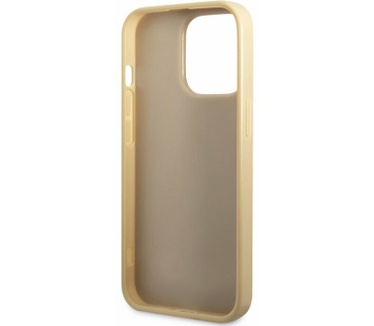 Guess Glitter Flakes Back Case - iPhone 14 Pro Max (6.7") - Goud Goud
