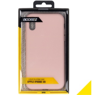 Accezz Liquid Silicone Backcover iPhone Xr - Roze