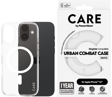 PanzerGlass CARE by PG White MagSafe iPhone16 6.1