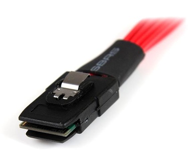 Startech.com 1m Serial Attached SCSI SAS Kabel SFF-8087 naar 4x Vergrendelbare SATA