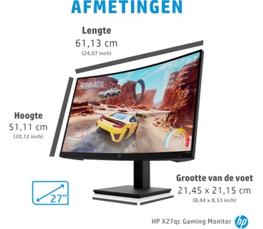 HP X27qc Zwart