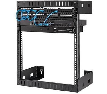 Startech.com 12U wandmonteerbaar server rack open frame kast 30 cm diep
