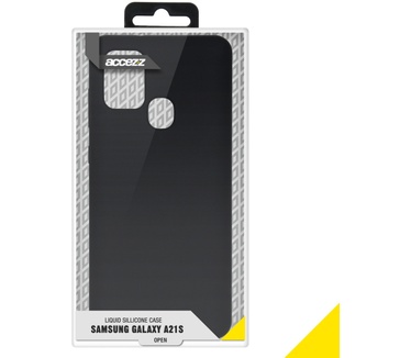Accezz Liquid Siliconen (Galaxy A21s) Zwart