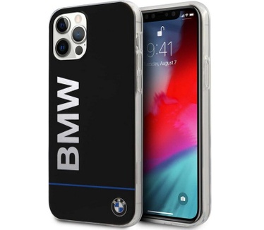 BMW Printed Logo Back Case - iPhone 12 Pro Max (6.7") - Zwart Zwart