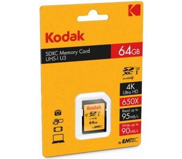 Kodak SDXC 64GB Class 10 UHS-1 U3