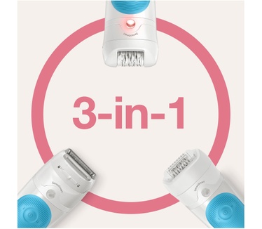 Braun Silk-épil 5-610, Epilator Voor Beginners Voor Zachte Ontharing, Wit/Turquoise