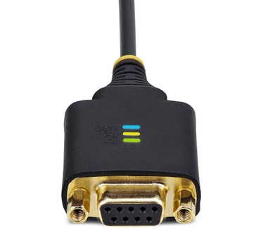 Startech.com 30cm USB naar Null Modem Adapter/Converter Kabel, COM Retention, FTDI, USB-A naar DB9 RS232, Verwisselbare DB9 Schroeven/Moeren, ESD Bescherming, Windows/macOS/Linux