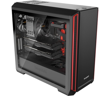 be quiet! Silent Base 601 Window (Zwart/Rood)