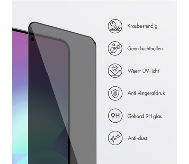 Accezz Gehard Glas Privacy Screenprotector + Applicator