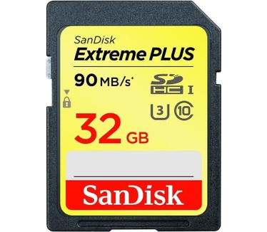 Sandisk 32GB Extreme Plus SDHC U3/Class 10