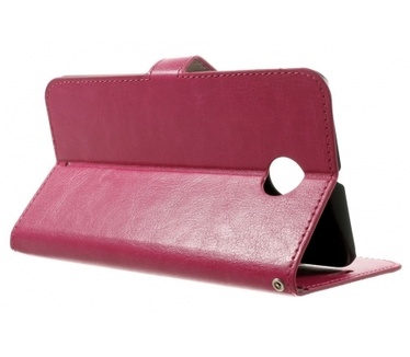 Kees Lederlook Portemonnee Hoesje Motorola Nexus 6 - Roze