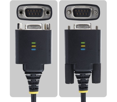 Startech.com 2m USB-C naar Serieel Adapter Kabel, COM Retentie, FTDI Chipset, USB Type-C naar DB9 RS232 Male, Status LEDs, Verwisselbare DB9 Schroeven en Moeren