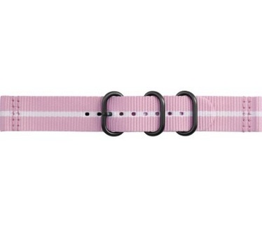 Samsung Gear Sport Premium Nato Arband Roze/Wit