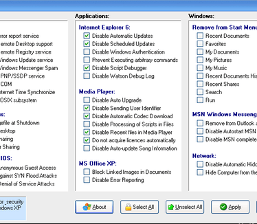 Safe XP screenshot