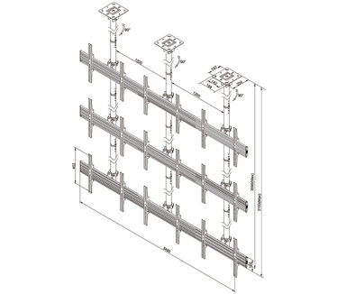 Newstar NeoMounts PRO videowall plafondsteun