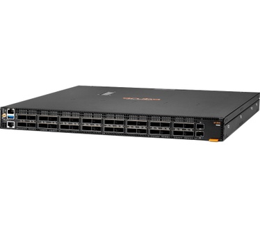 HPE Aruba 9300-32D 32p 100/200/400G QSFP-DD 2p 10G SFP+ Front-to-Back 6 Fans 2 AC PSU