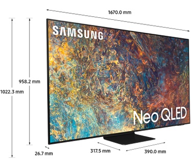 Samsung Neo QLED QN90A 75" Zwart